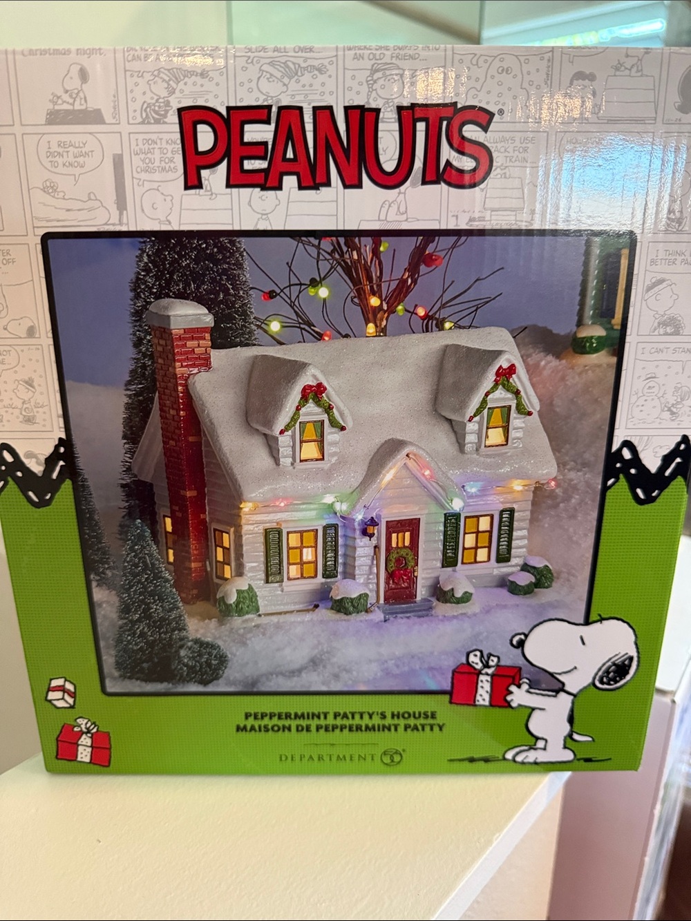 Peanuts Peppermint Patty Holiday House - White, Red, Green, Yellow
